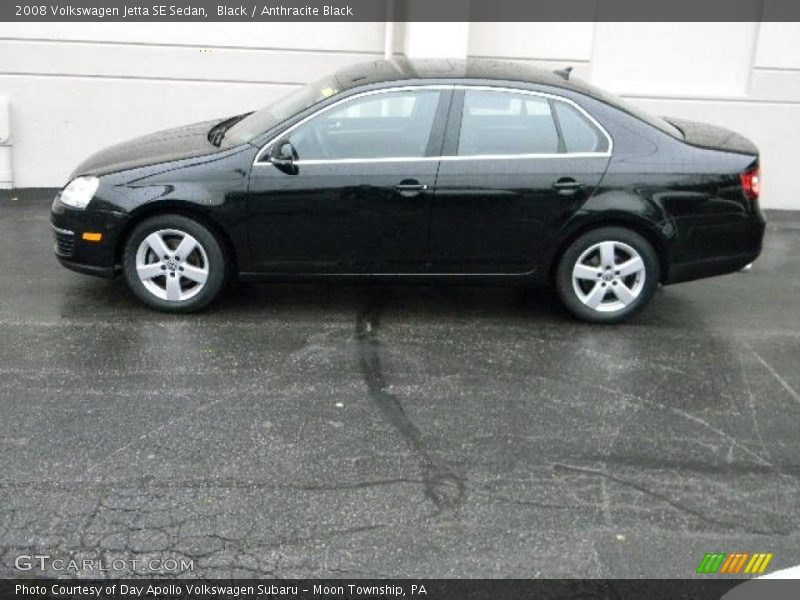 Black / Anthracite Black 2008 Volkswagen Jetta SE Sedan