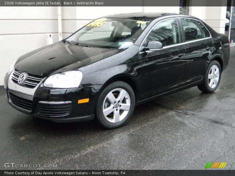 Black / Anthracite Black 2008 Volkswagen Jetta SE Sedan