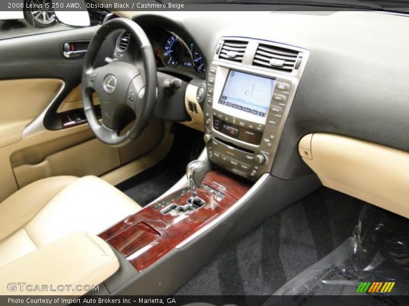 Obsidian Black / Cashmere Beige 2008 Lexus IS 250 AWD