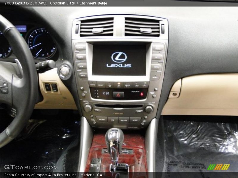 Obsidian Black / Cashmere Beige 2008 Lexus IS 250 AWD