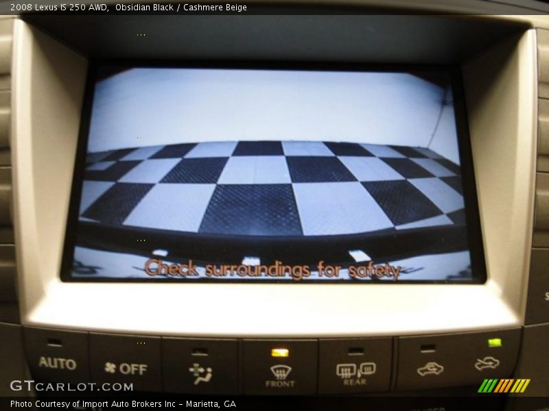 Obsidian Black / Cashmere Beige 2008 Lexus IS 250 AWD