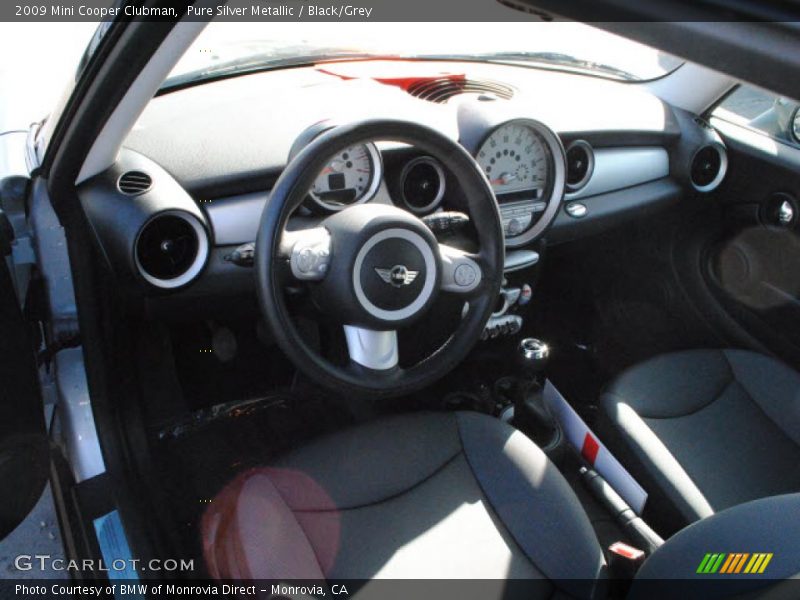 Pure Silver Metallic / Black/Grey 2009 Mini Cooper Clubman
