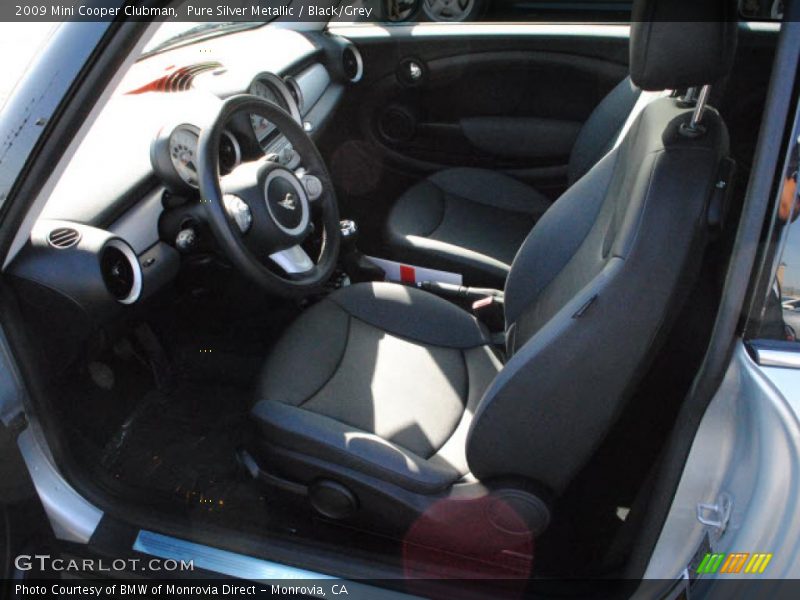 Pure Silver Metallic / Black/Grey 2009 Mini Cooper Clubman