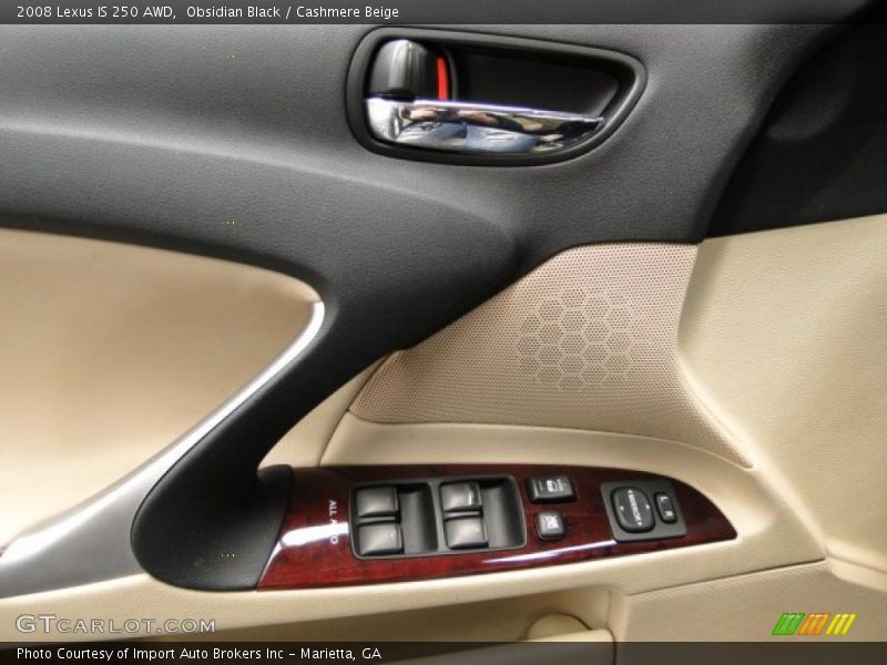 Obsidian Black / Cashmere Beige 2008 Lexus IS 250 AWD