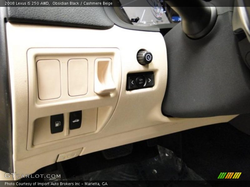 Obsidian Black / Cashmere Beige 2008 Lexus IS 250 AWD
