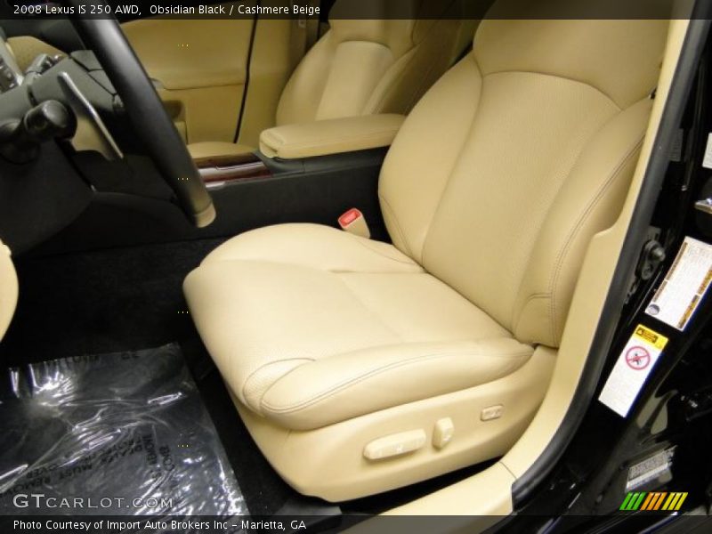 Obsidian Black / Cashmere Beige 2008 Lexus IS 250 AWD