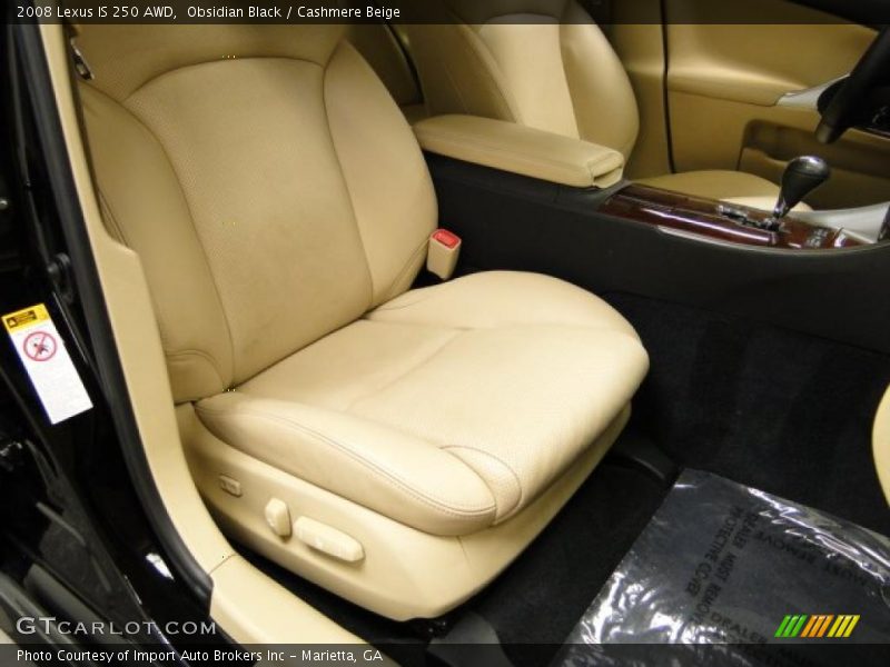 Obsidian Black / Cashmere Beige 2008 Lexus IS 250 AWD