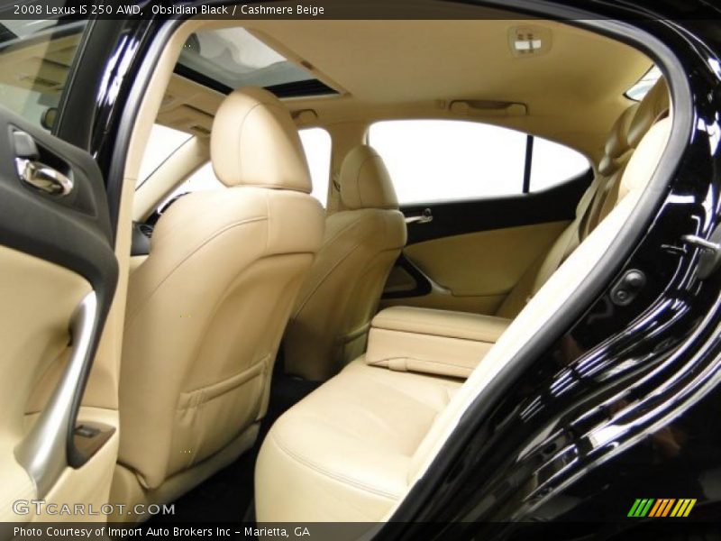 Obsidian Black / Cashmere Beige 2008 Lexus IS 250 AWD