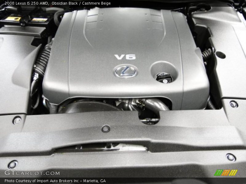 Obsidian Black / Cashmere Beige 2008 Lexus IS 250 AWD