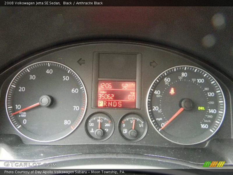 Black / Anthracite Black 2008 Volkswagen Jetta SE Sedan