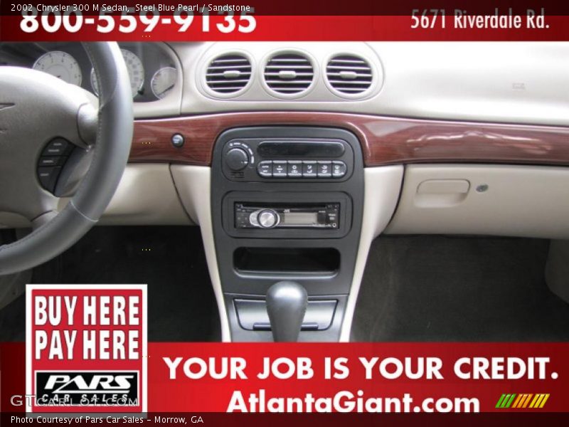 Steel Blue Pearl / Sandstone 2002 Chrysler 300 M Sedan