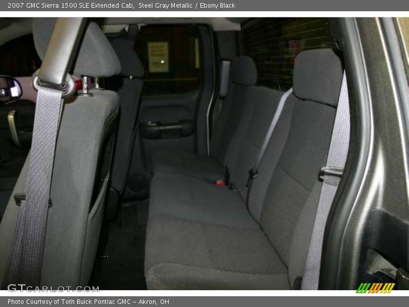 Steel Gray Metallic / Ebony Black 2007 GMC Sierra 1500 SLE Extended Cab