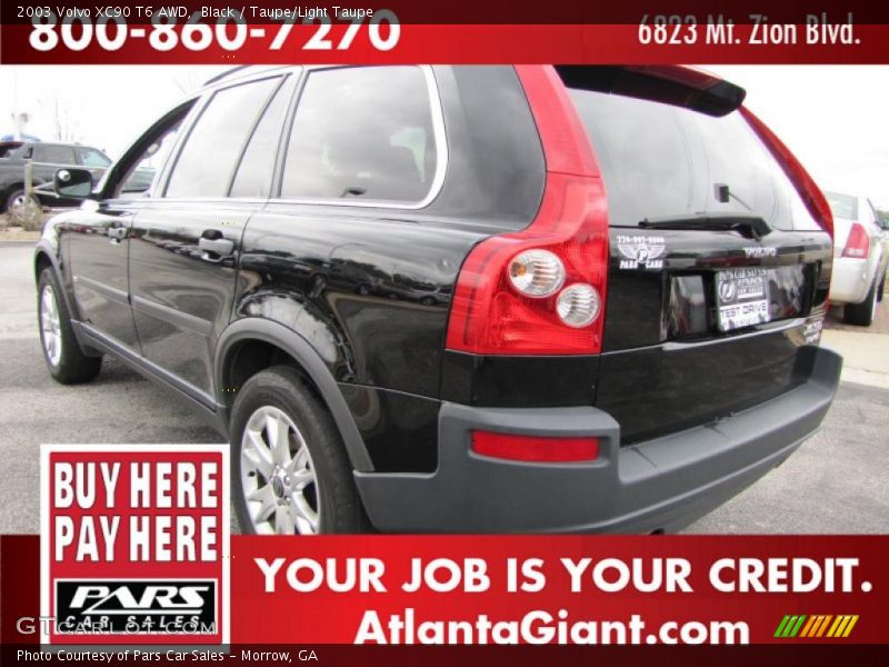 Black / Taupe/Light Taupe 2003 Volvo XC90 T6 AWD