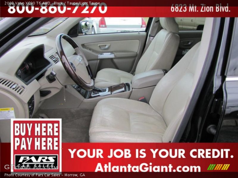 Black / Taupe/Light Taupe 2003 Volvo XC90 T6 AWD