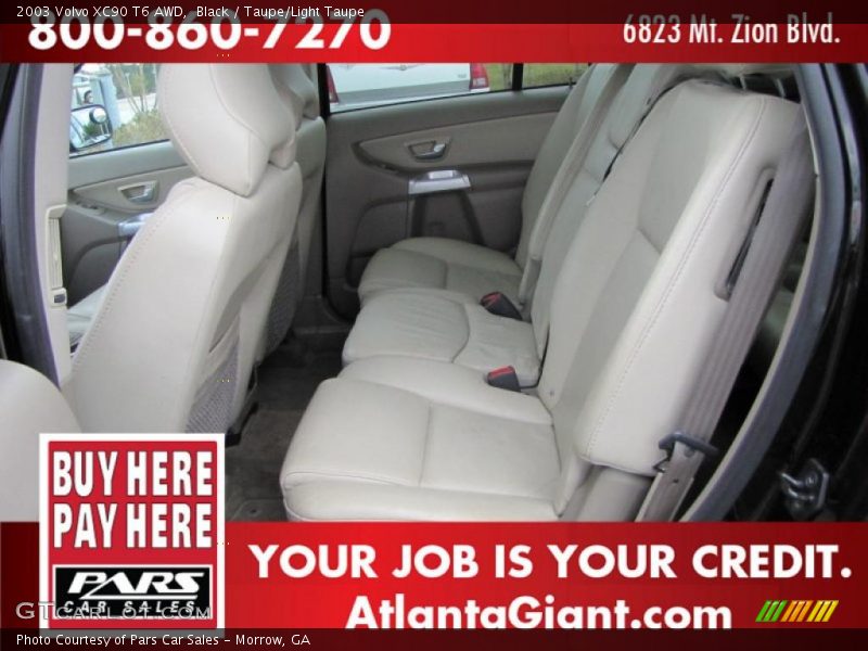 Black / Taupe/Light Taupe 2003 Volvo XC90 T6 AWD