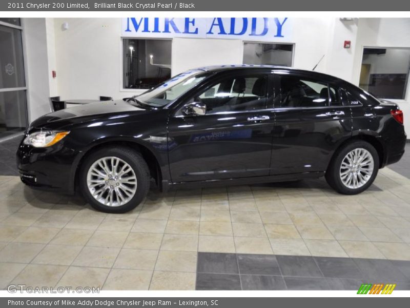 Brilliant Black Crystal Pearl / Black 2011 Chrysler 200 Limited