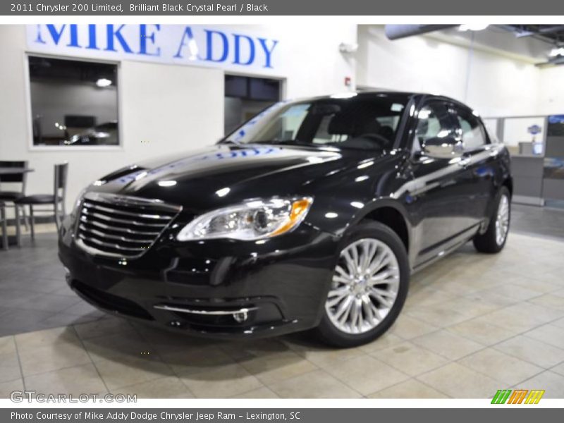 Brilliant Black Crystal Pearl / Black 2011 Chrysler 200 Limited