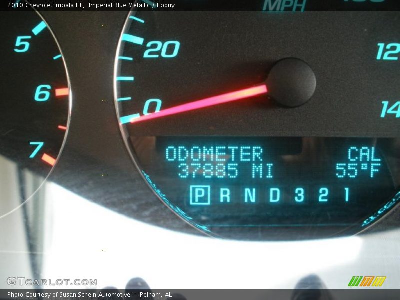 Imperial Blue Metallic / Ebony 2010 Chevrolet Impala LT