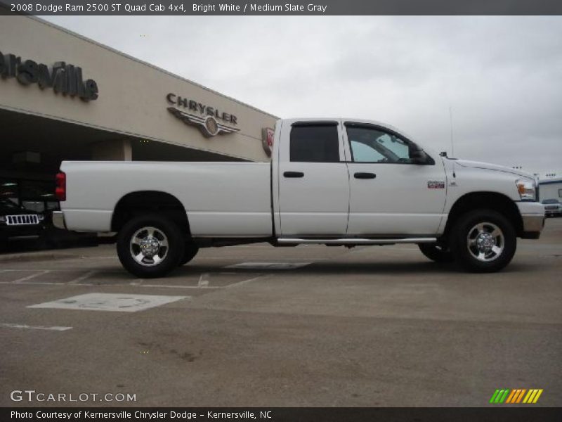 Bright White / Medium Slate Gray 2008 Dodge Ram 2500 ST Quad Cab 4x4
