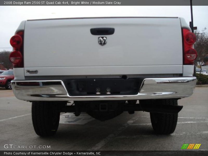 Bright White / Medium Slate Gray 2008 Dodge Ram 2500 ST Quad Cab 4x4
