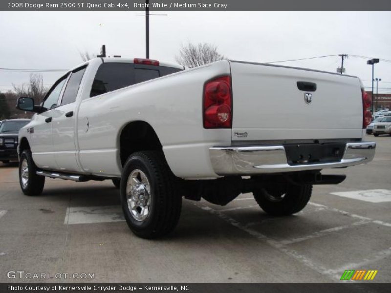 Bright White / Medium Slate Gray 2008 Dodge Ram 2500 ST Quad Cab 4x4