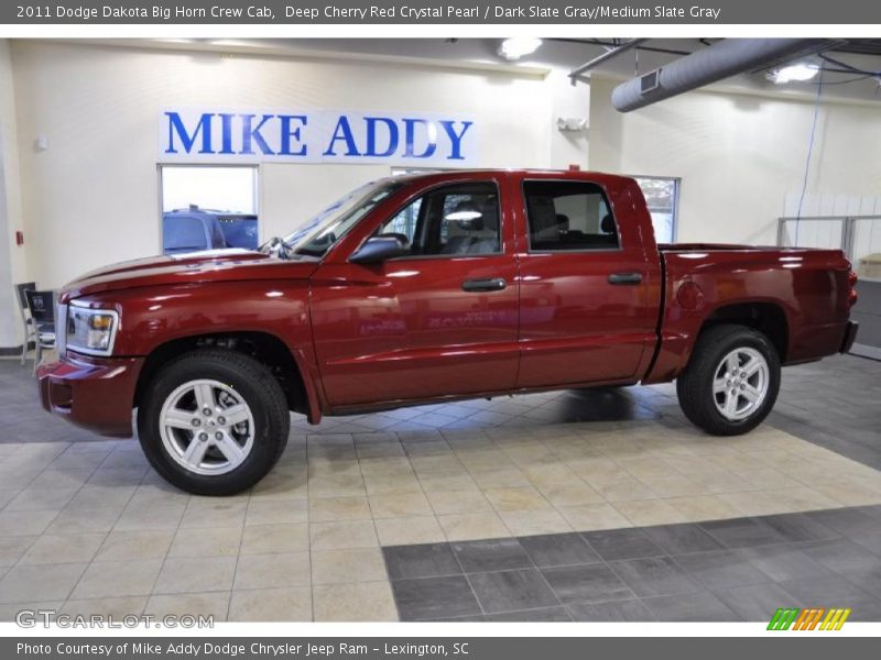 Deep Cherry Red Crystal Pearl / Dark Slate Gray/Medium Slate Gray 2011 Dodge Dakota Big Horn Crew Cab