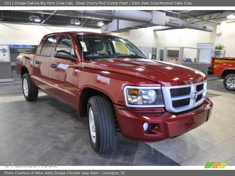 Deep Cherry Red Crystal Pearl / Dark Slate Gray/Medium Slate Gray 2011 Dodge Dakota Big Horn Crew Cab