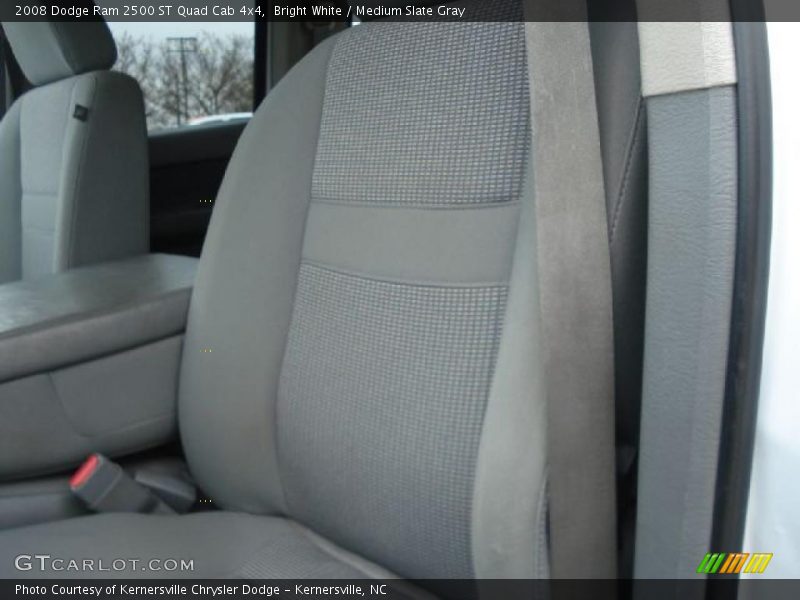 Bright White / Medium Slate Gray 2008 Dodge Ram 2500 ST Quad Cab 4x4