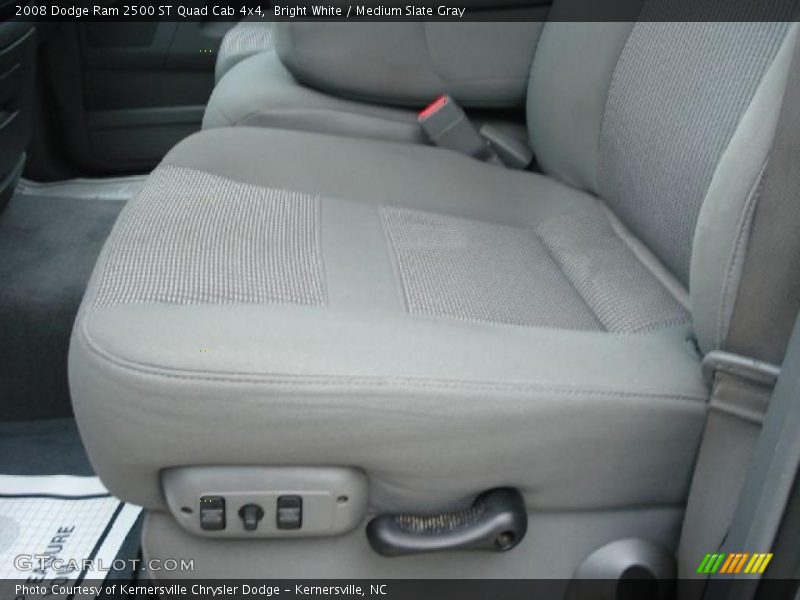 Bright White / Medium Slate Gray 2008 Dodge Ram 2500 ST Quad Cab 4x4