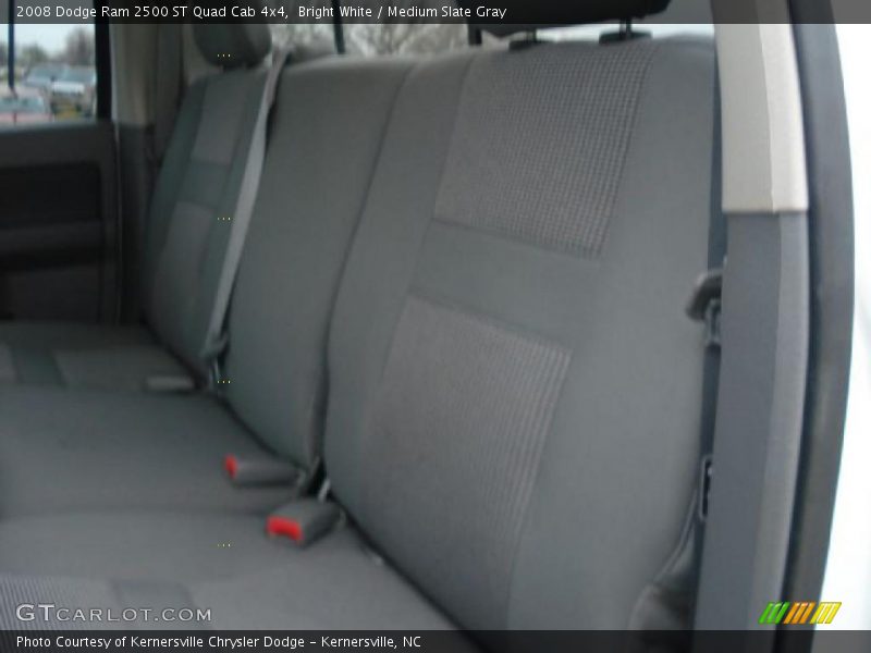 Bright White / Medium Slate Gray 2008 Dodge Ram 2500 ST Quad Cab 4x4