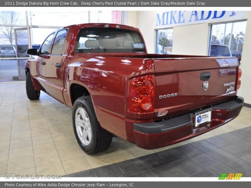 Deep Cherry Red Crystal Pearl / Dark Slate Gray/Medium Slate Gray 2011 Dodge Dakota Big Horn Crew Cab