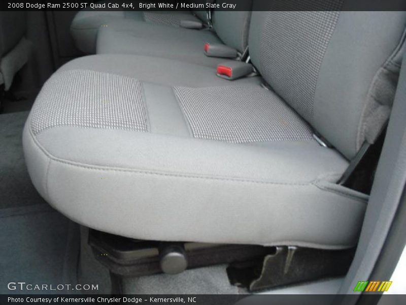 Bright White / Medium Slate Gray 2008 Dodge Ram 2500 ST Quad Cab 4x4