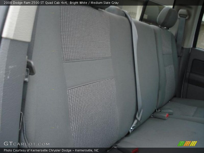 Bright White / Medium Slate Gray 2008 Dodge Ram 2500 ST Quad Cab 4x4