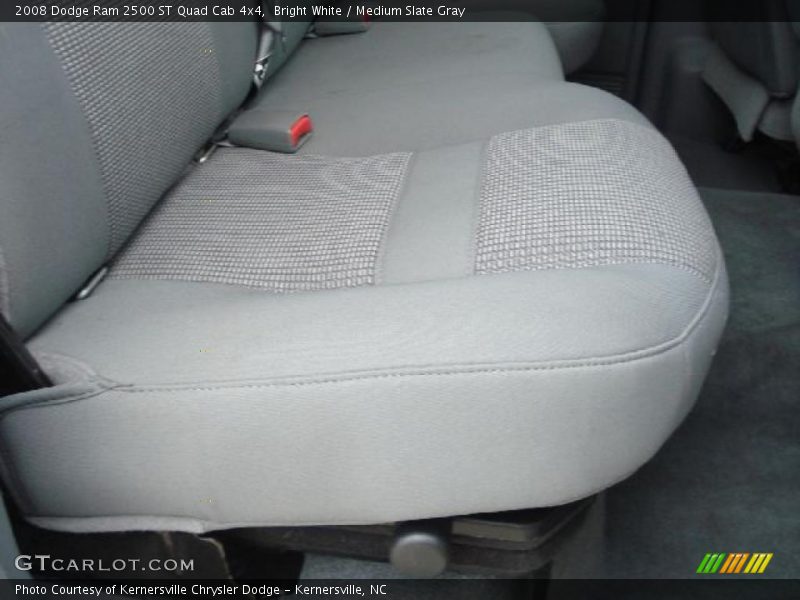 Bright White / Medium Slate Gray 2008 Dodge Ram 2500 ST Quad Cab 4x4