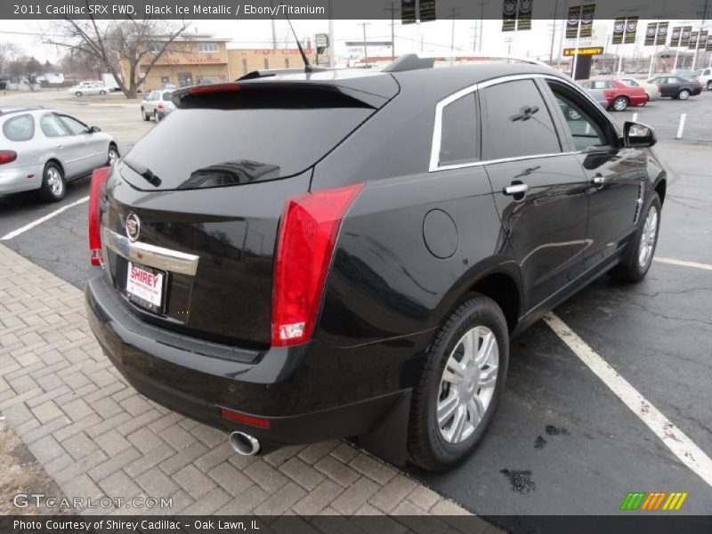 Black Ice Metallic / Ebony/Titanium 2011 Cadillac SRX FWD