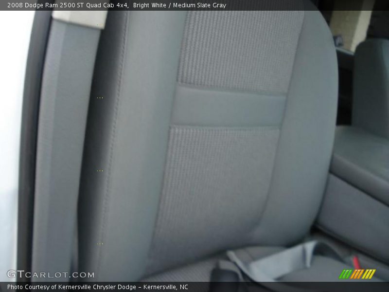 Bright White / Medium Slate Gray 2008 Dodge Ram 2500 ST Quad Cab 4x4