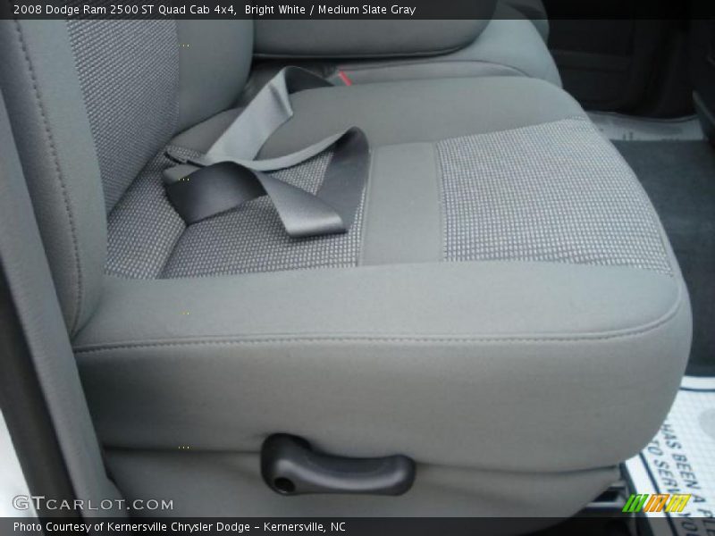 Bright White / Medium Slate Gray 2008 Dodge Ram 2500 ST Quad Cab 4x4