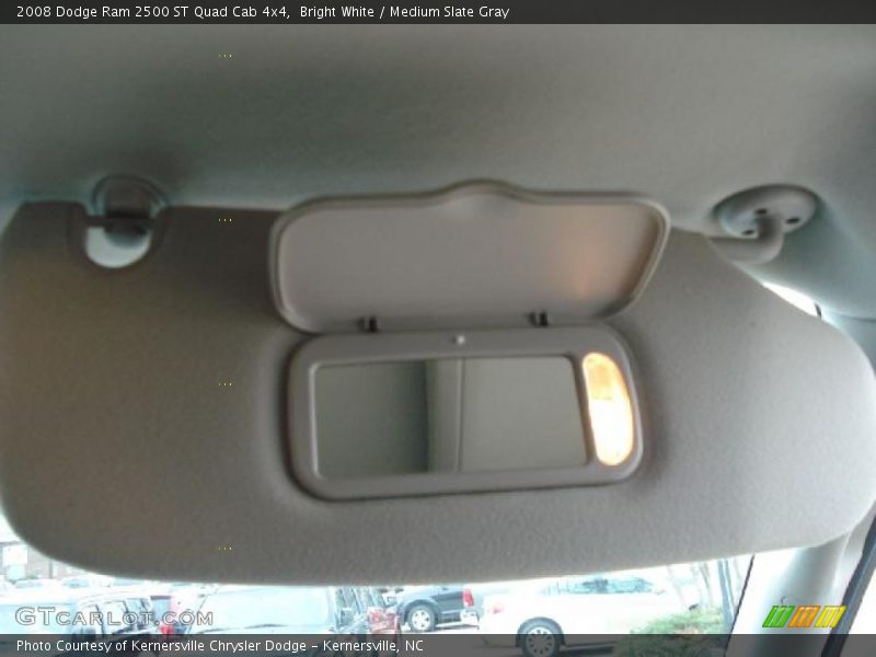 Bright White / Medium Slate Gray 2008 Dodge Ram 2500 ST Quad Cab 4x4