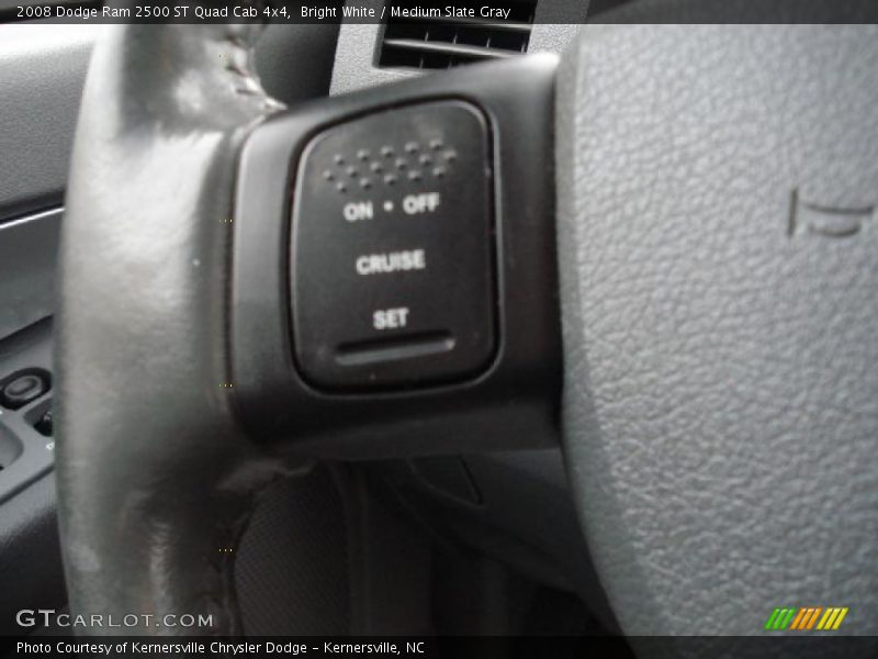 Bright White / Medium Slate Gray 2008 Dodge Ram 2500 ST Quad Cab 4x4
