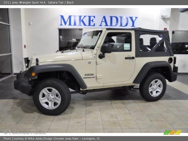 Sahara Tan / Black 2011 Jeep Wrangler Sport 4x4