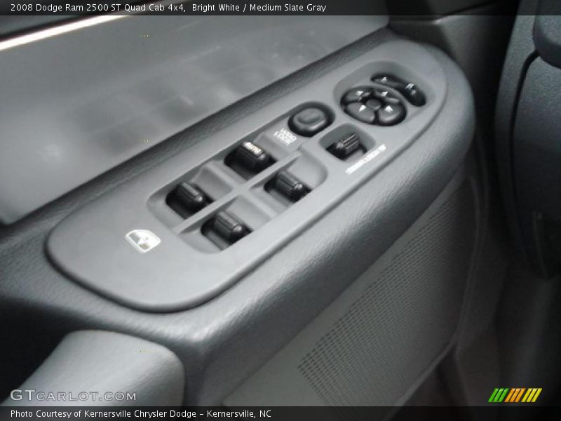 Bright White / Medium Slate Gray 2008 Dodge Ram 2500 ST Quad Cab 4x4