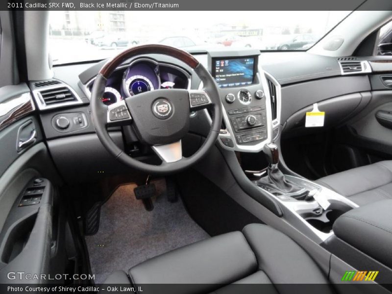 Black Ice Metallic / Ebony/Titanium 2011 Cadillac SRX FWD