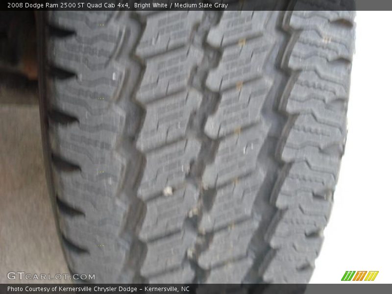 Bright White / Medium Slate Gray 2008 Dodge Ram 2500 ST Quad Cab 4x4