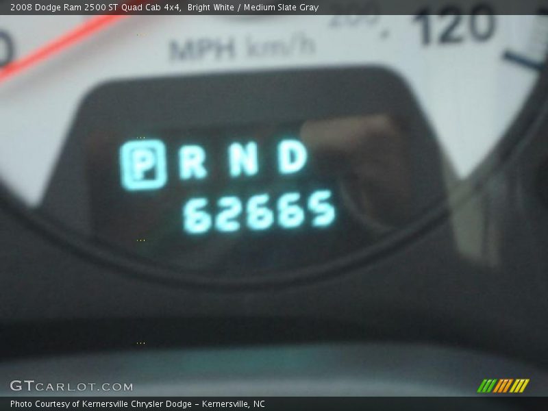 Bright White / Medium Slate Gray 2008 Dodge Ram 2500 ST Quad Cab 4x4