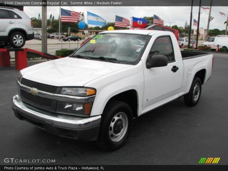 Summit White / Medium Pewter 2006 Chevrolet Colorado Regular Cab