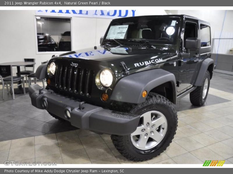 Natural Green Pearl / Black 2011 Jeep Wrangler Rubicon 4x4