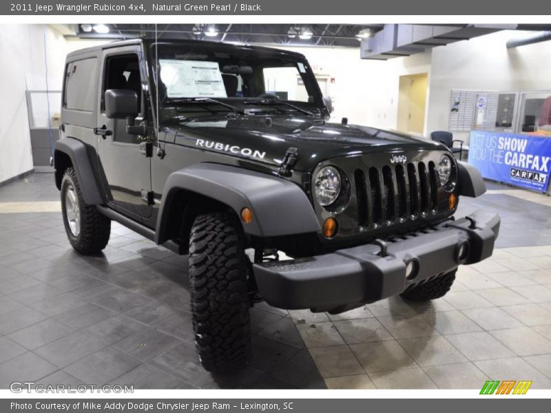 Natural Green Pearl / Black 2011 Jeep Wrangler Rubicon 4x4