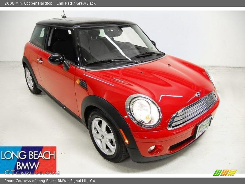 Chili Red / Grey/Black 2008 Mini Cooper Hardtop