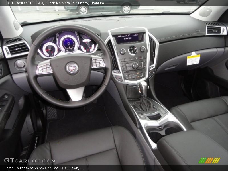 Black Ice Metallic / Ebony/Titanium 2011 Cadillac SRX FWD