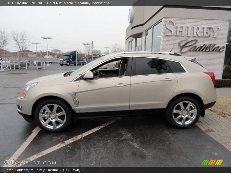 Gold Mist Metallic / Shale/Brownstone 2011 Cadillac SRX FWD